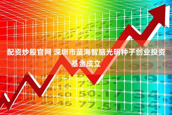 配资炒股官网 深圳市蓝海智脑光明种子创业投资基金成立